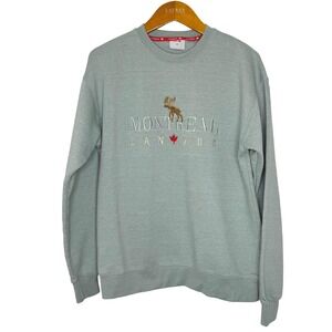Mr J Canada Montreal Moose Green Crew‎ Neck Sweatshirt